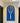 Blue Tennis Racket Wall Mount – Minimalist Display Holder & Storage Frame (Excluding the racket）