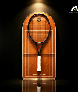 Clay Red Tennis Racket Display Case – Wall Mount Frame for Racquet Storage & Display (Excluding the racket）