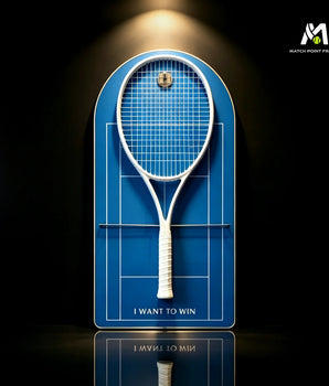 Blue Tennis Racket Wall Mount – Minimalist Display Holder & Storage Frame (Excluding the racket）
