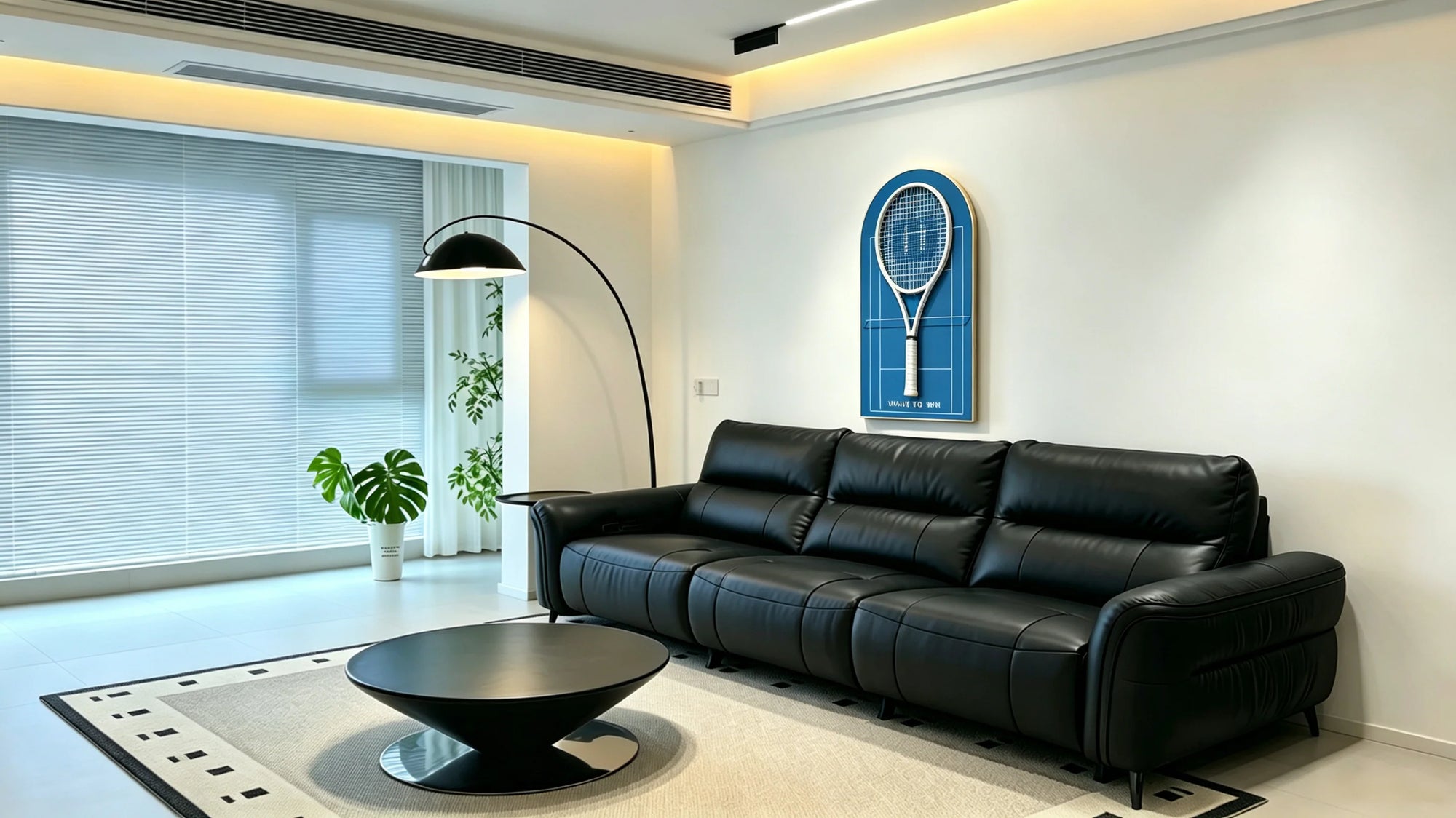 ✔️ Artistic tennis wall