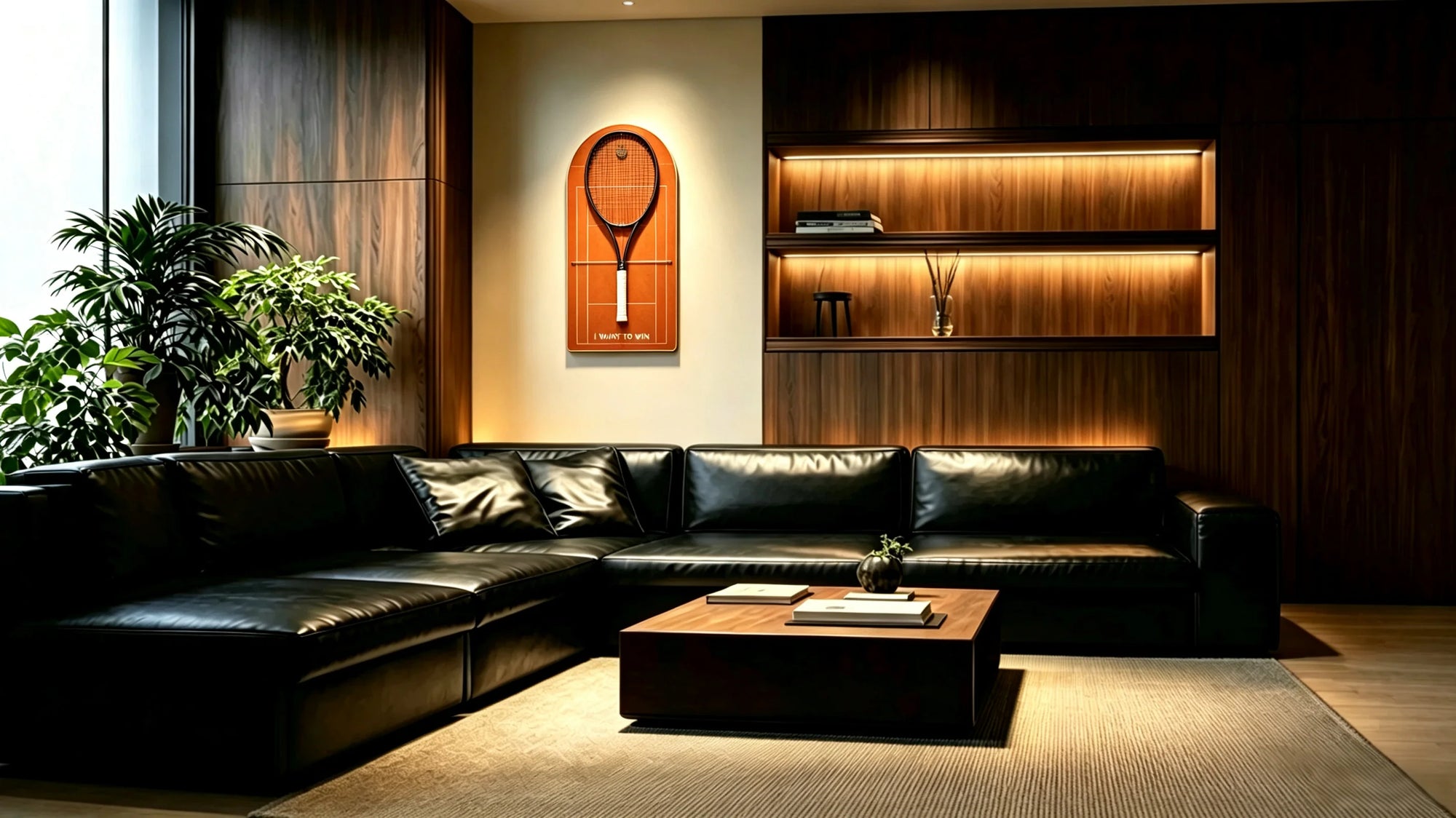 ✔️ Artistic tennis wall