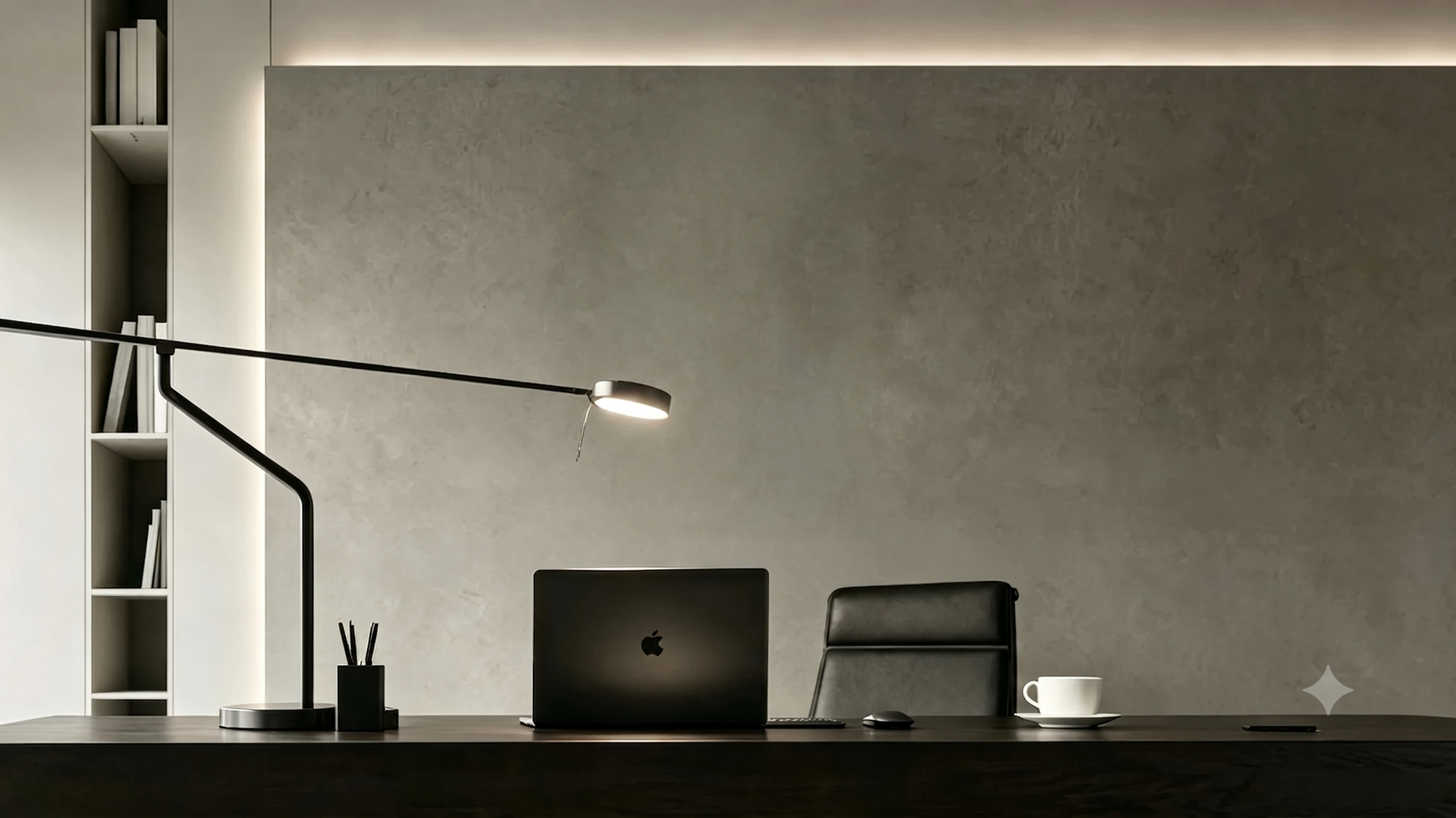 ❌ Plain office wall