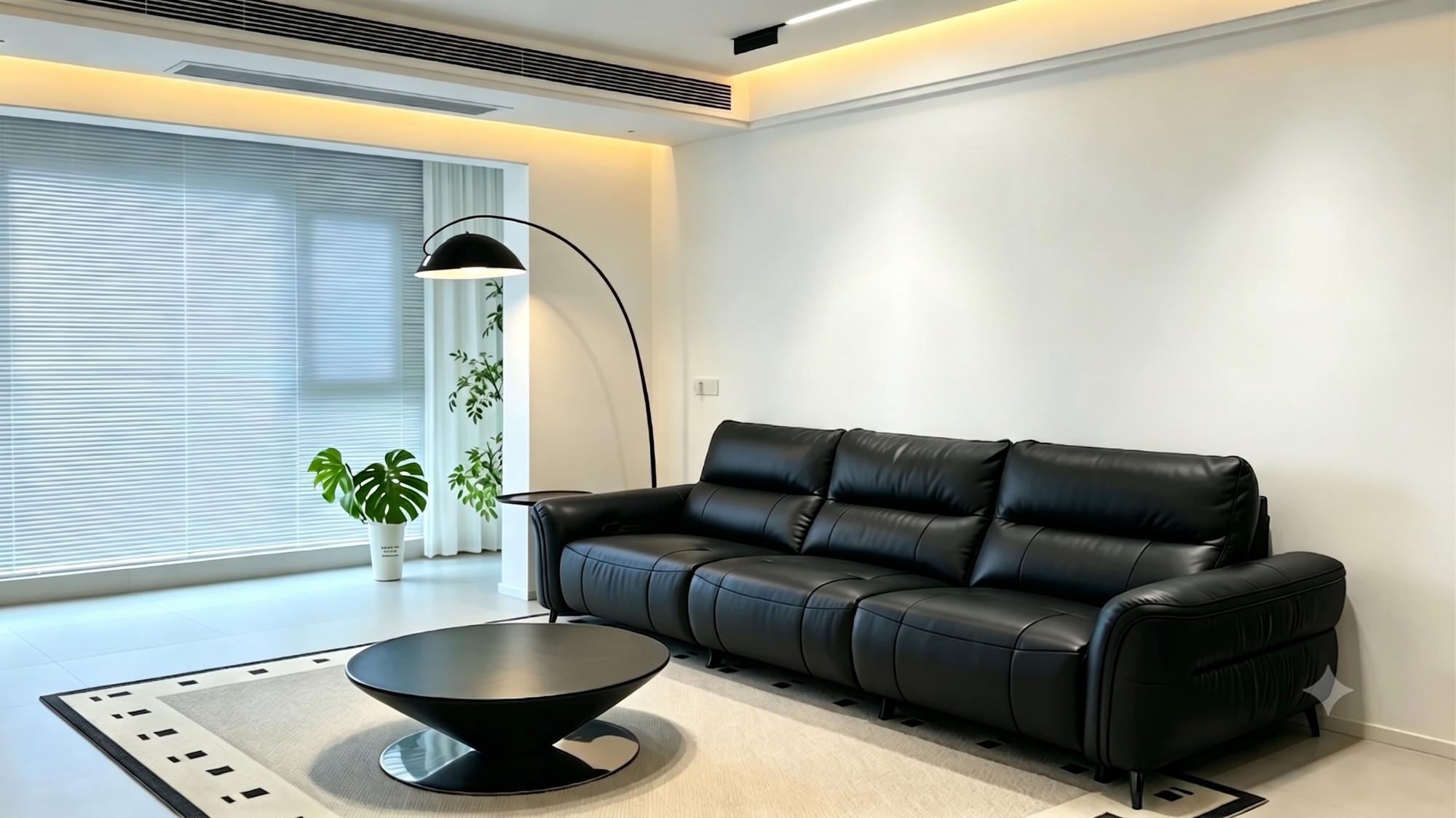 ❌ Plain living room wall