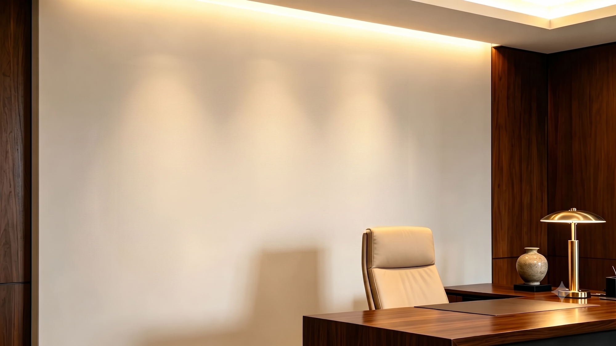❌ Plain office wall